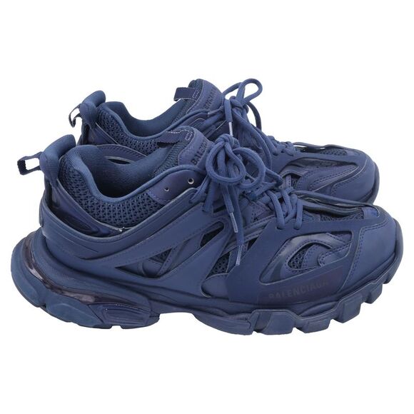 Balenciaga Track Sneakers in Navy Blue Polyurethane - Picture 1 of 8